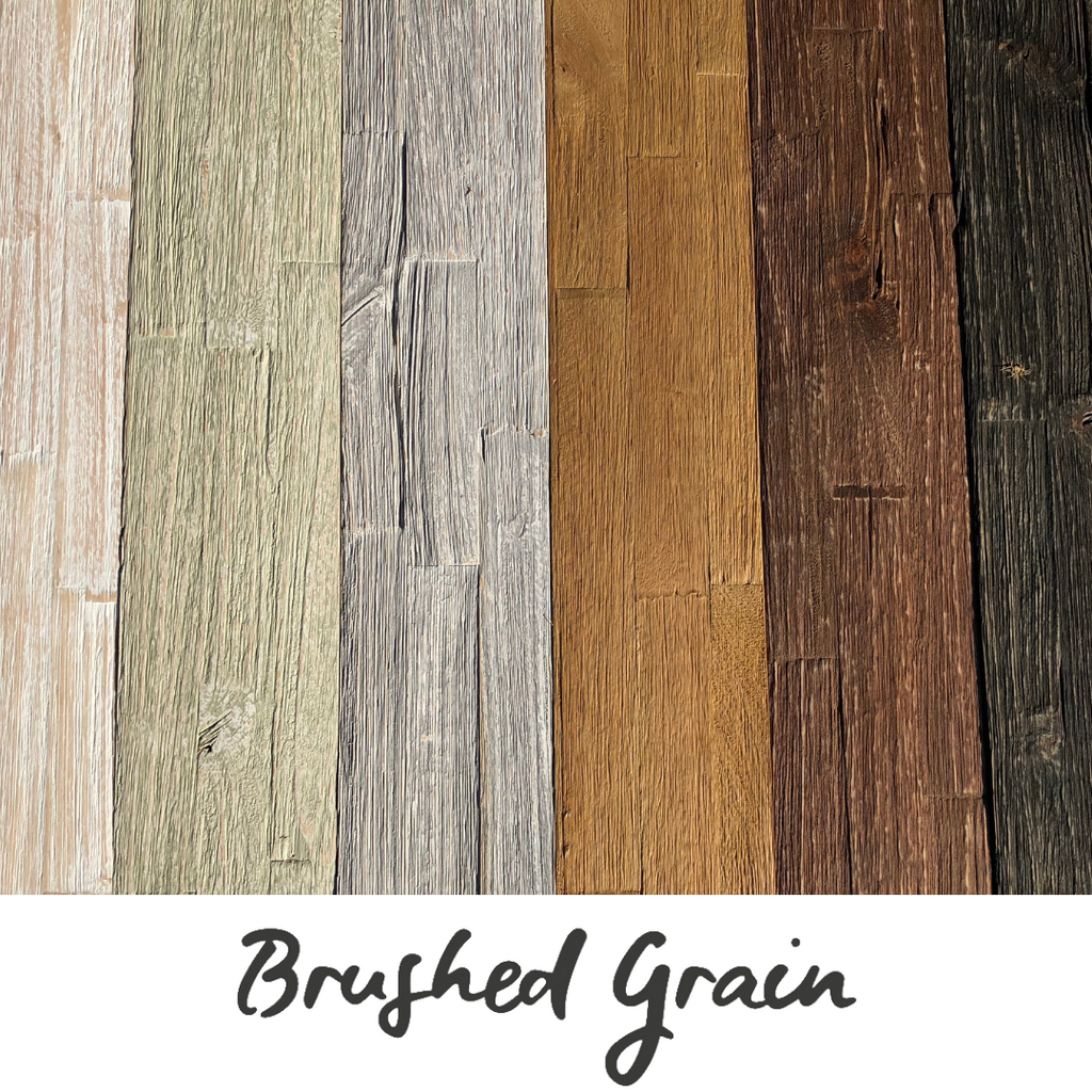 mywoodwall Brushed Grain Sample Box – Wall panels to test &amp; experience