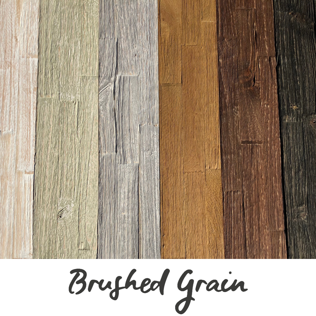 mywoodwall Brushed Grain Sample Box – Wall panels to test &amp; experience