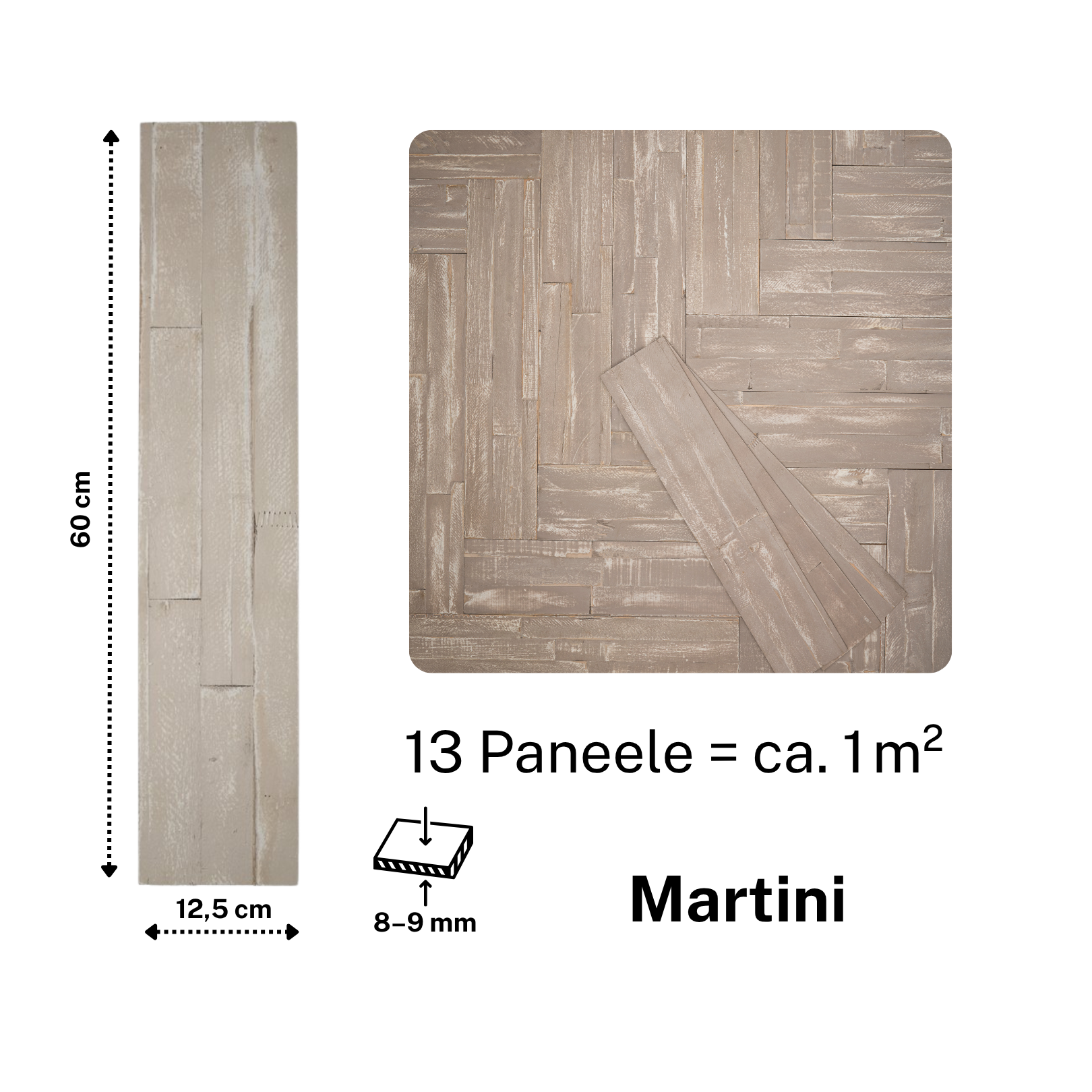 Martini "Arcadian" - 13 panels, approx. 1 m²