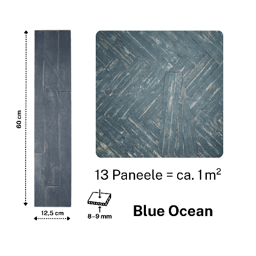 Blue Ocean "Arcadian" - 13 panels, approx. 1 m²