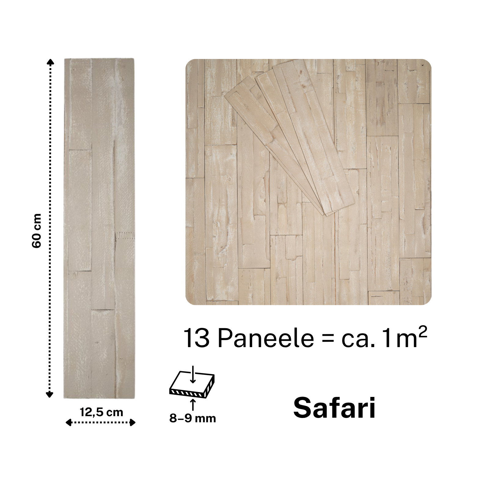 Safari "Arcadian" - 13 panels, approx. 1 m²