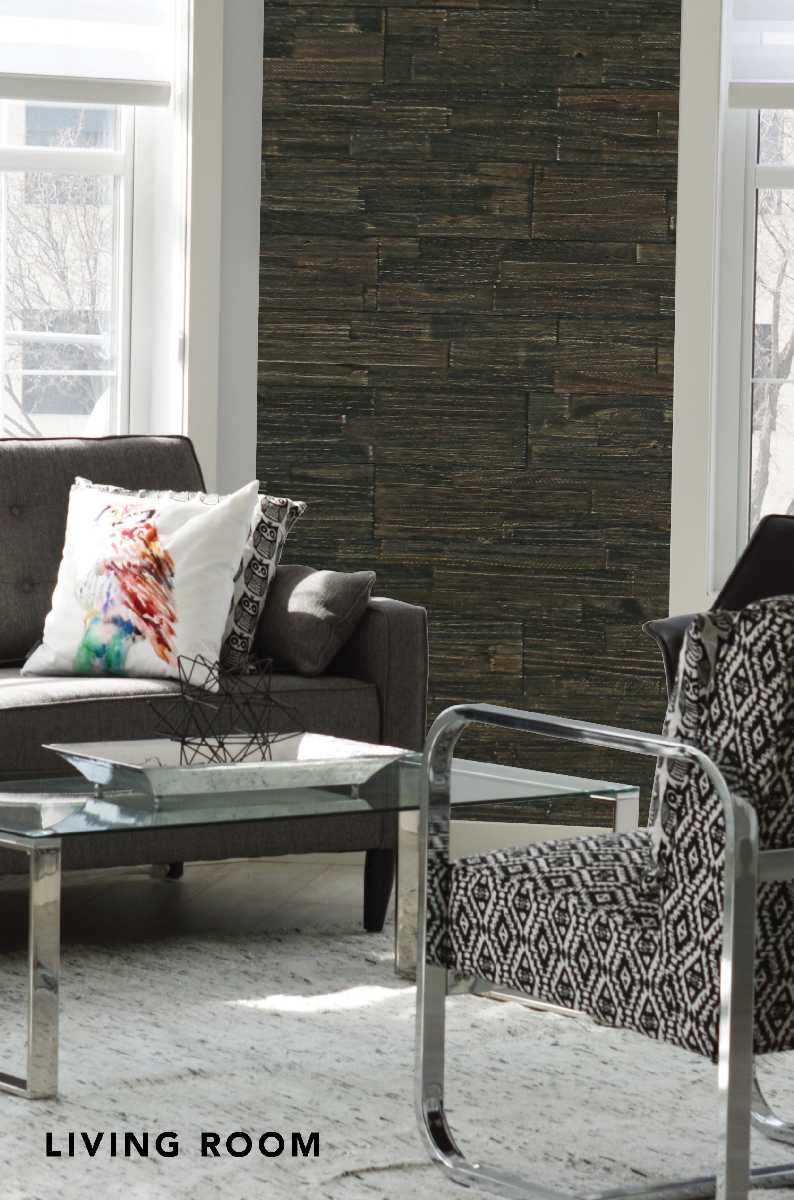Anthracite "Brushed Grain" - 7 panels, approx. 1 m²
