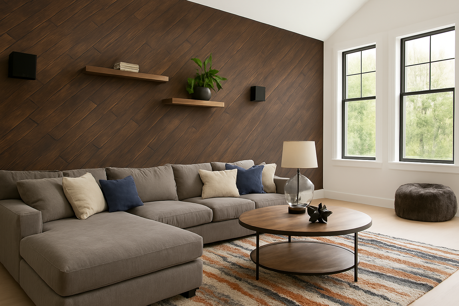Chestnut "Brushed Grain" - 7 panels, approx. 1 m²