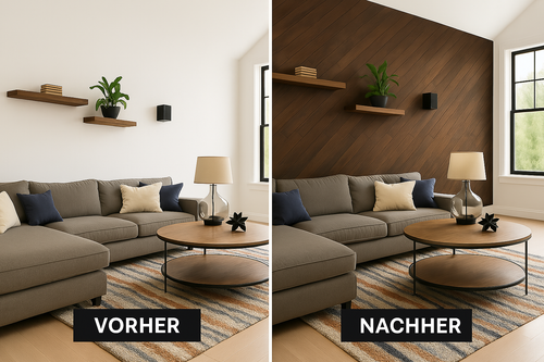 Chestnut "Brushed Grain" - 7 Paneele, ca. 1 m²