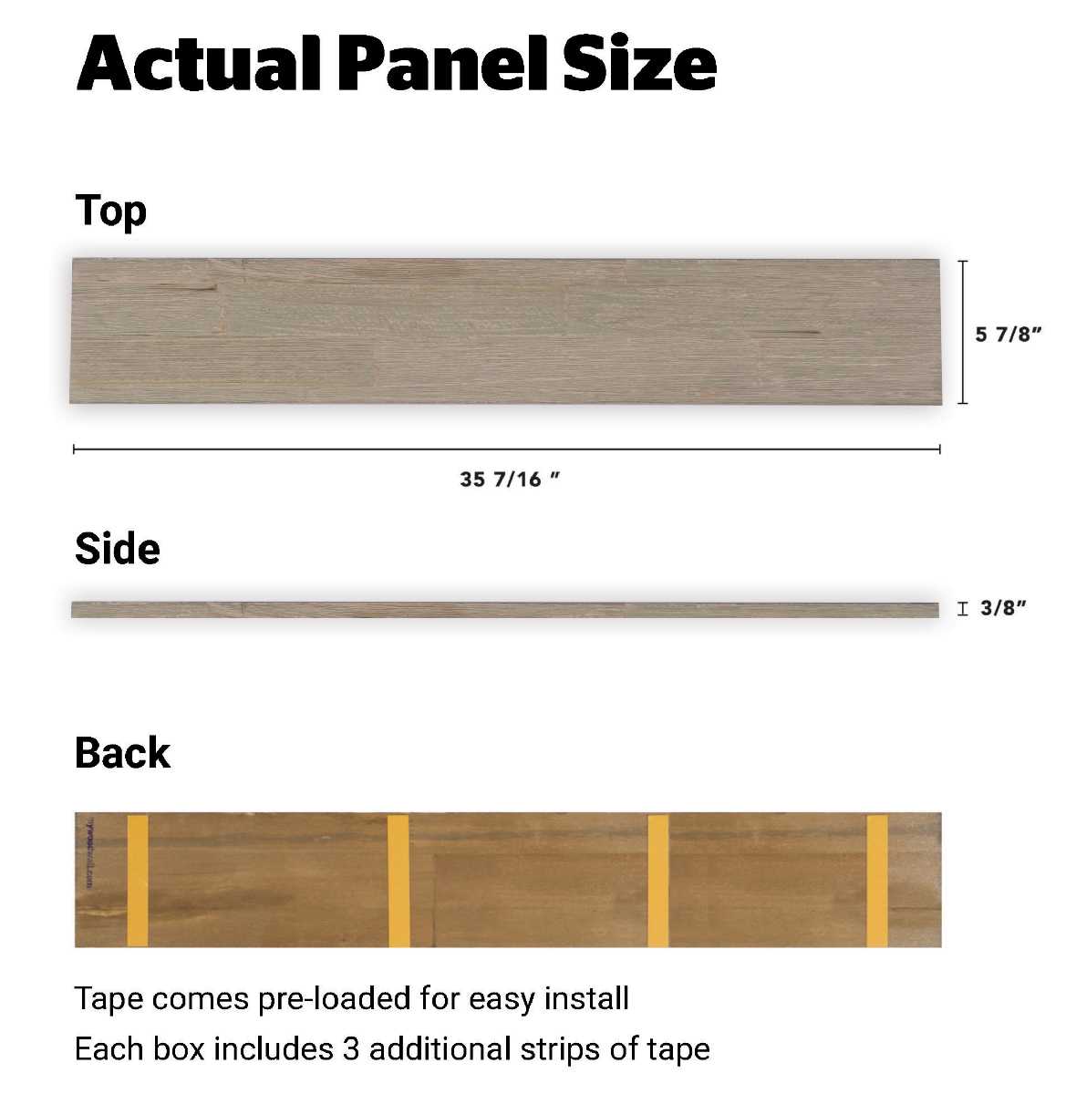 Green Tea "Brushed Grain" - 7 panels, approx. 1 m²