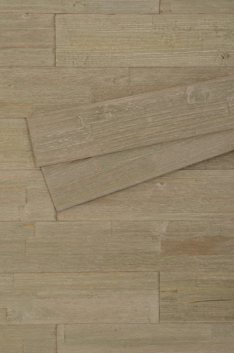 Green Tea "Brushed Grain" - 7 panels, approx. 1 m²